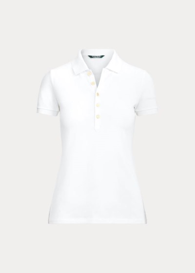 Camisa Polo Ralph Lauren Mujer Blancos - Piqué - NZTGX0293